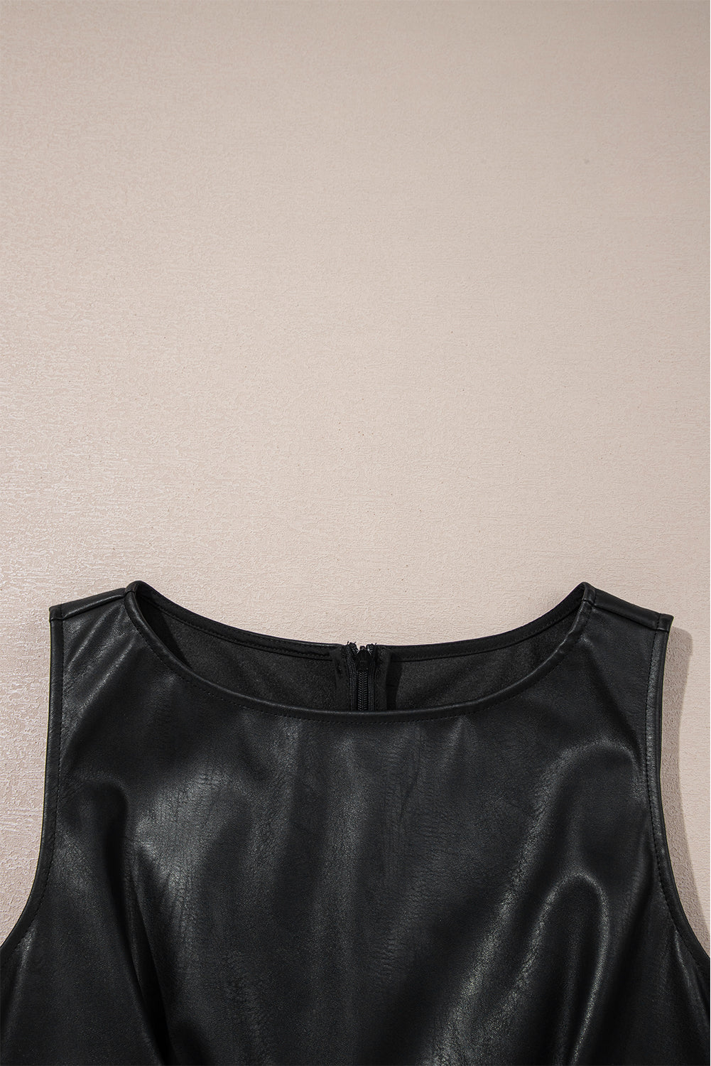 After-Dark Icon Faux-Leather Mini Dress