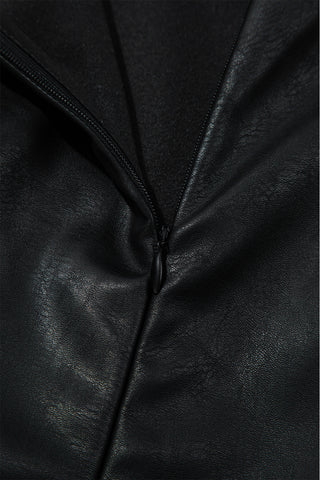 After-Dark Icon Faux-Leather Mini Dress