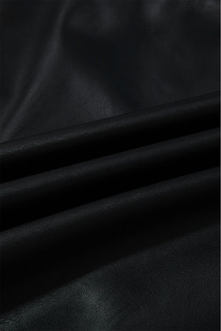 After-Dark Icon Faux-Leather Mini Dress