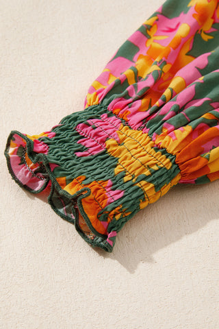Luke & Estelle Painted Garden Smocked Mini Dress