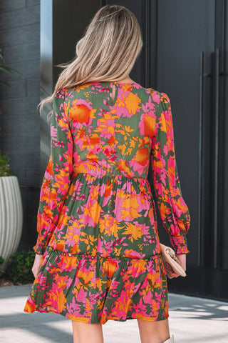Luke & Estelle Painted Garden Smocked Mini Dress