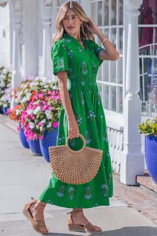 Emerald Market Midi Dress by Luke & Estelle