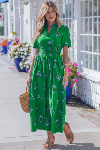 Emerald Market Midi Dress by Luke & Estelle