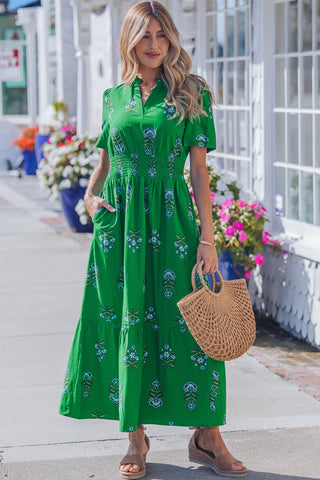 Emerald Market Midi Dress by Luke & Estelle