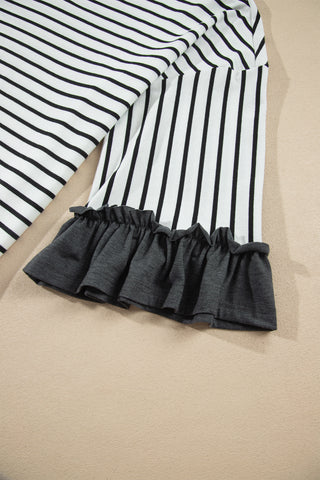 Cider Mill Striped Ruffle Two-Piece Set