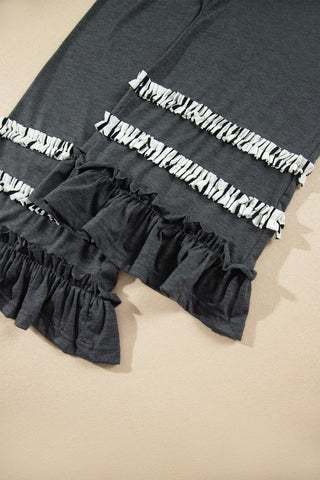Cider Mill Striped Ruffle Two-Piece Set