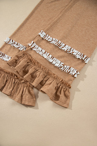 Cider Mill Striped Ruffle Two-Piece Set