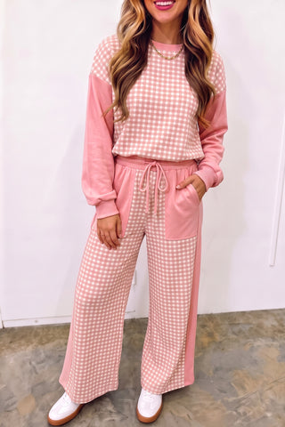 Hearthside Plaid Patchwork Two-Piece Set