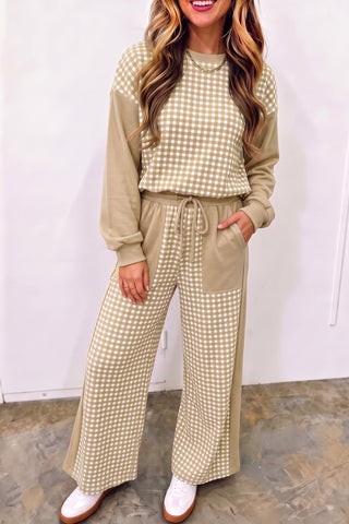 Hearthside Plaid Patchwork Two-Piece Set