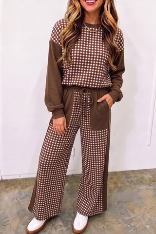 Hearthside Plaid Patchwork Two-Piece Set