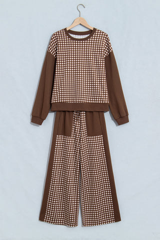 Hearthside Plaid Patchwork Two-Piece Set