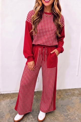 Hearthside Plaid Patchwork Two-Piece Set