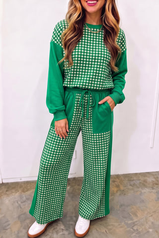 Hearthside Plaid Patchwork Two-Piece Set