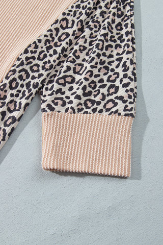 Sunday Drive Leopard Ribbed Lounge Set