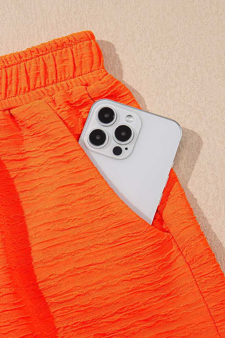 Electric Citrus Textured Short Set 🍊⚡️