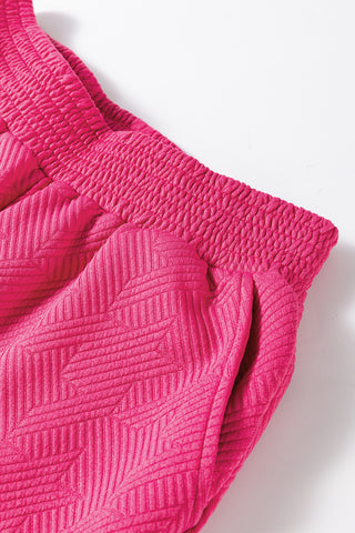 ✨ Luxe Textured Lounge Set – Hot Pink or Classic Black | Effortless Chic Comfort ✨
