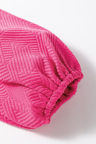 ✨ Luxe Textured Lounge Set – Hot Pink or Classic Black | Effortless Chic Comfort ✨