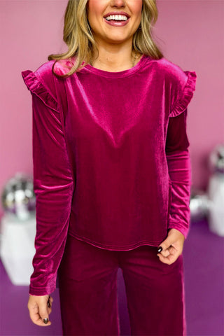 Velvet Luxe Ruffle Set – Where Comfort Meets Glam ✨