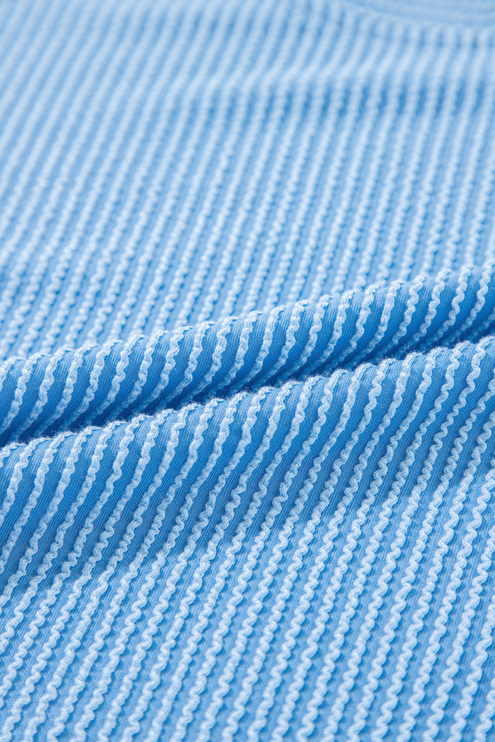 Everyday Essential Ribbed Knit Set in Blue Breeze