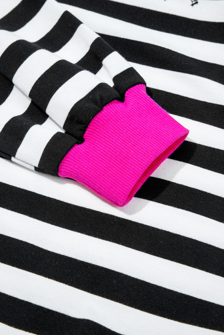 Pop of Pink Striped Lounge Set