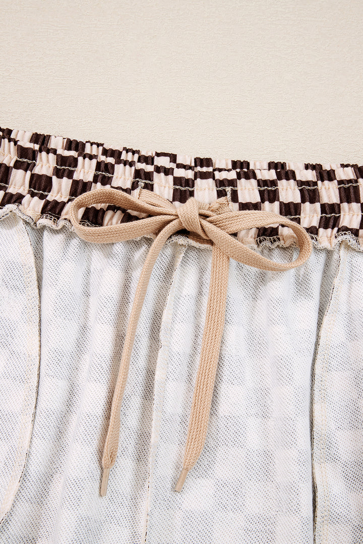 Luke & Estelle “Game Changer” Chocolate Checkerboard 2-Piece Set