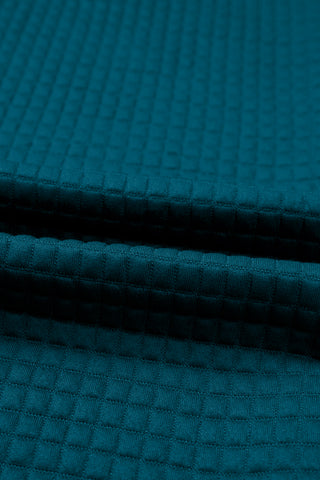 Luke & Estelle "Cozy Confidence" Waffle Knit Buttoned Lounge Set – Teal