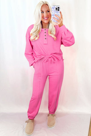 ✨ Luke & Estelle “Pop of Pink” Lounge Set – BHB Boutique Exclusive ✨