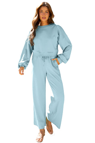 Cloud-Soft Chill Set – Wide-Leg Lounge (2-Piece)