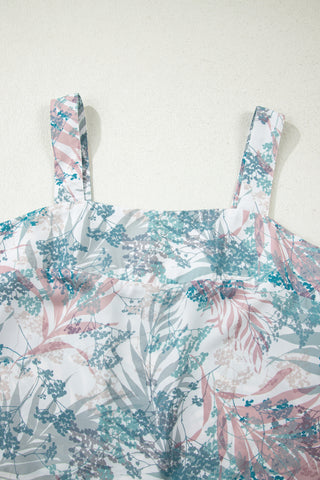 Floral patterned dress on a white background