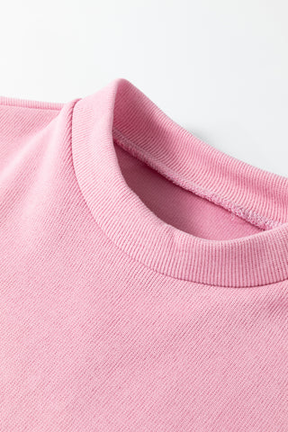 Close-up of a pink fabric texture