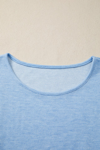 Beau Blue Soft Knit Two Piece Set by Luke & Estelle