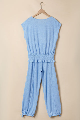 Beau Blue Soft Knit Two Piece Set by Luke & Estelle