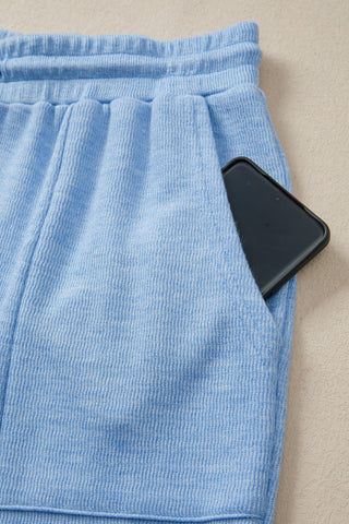 Beau Blue Soft Knit Two Piece Set by Luke & Estelle