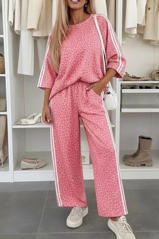 Coffee Run Leopard Lounge Set