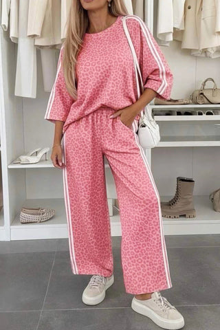 Coffee Run Leopard Lounge Set