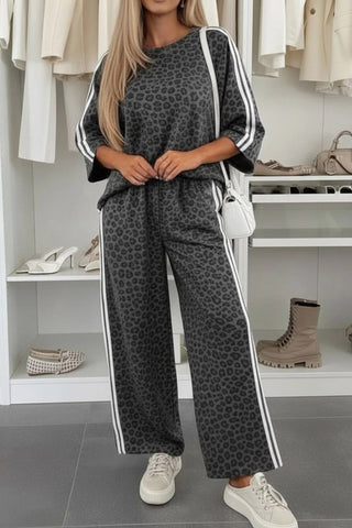 Coffee Run Leopard Lounge Set