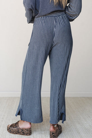 Porch Swing Raw Seam Patchwork Two-Piece Lounge Set
