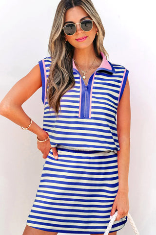 Coastal Club Stripe Skort Set by Luke & Estelle