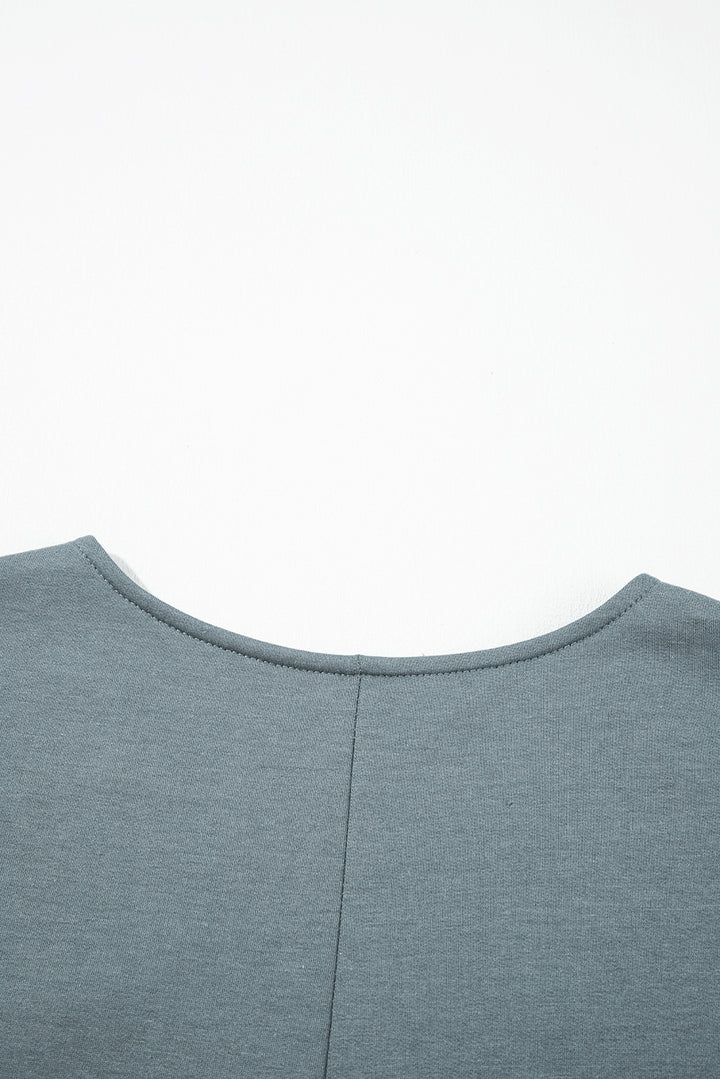 Pocket-Perfect Belted Button Jumpsuit – Slate Blue