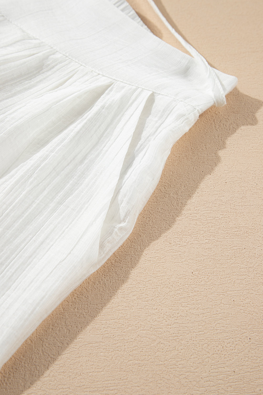 Breeze Away Wide-Leg Gauze Pants – Cloud White