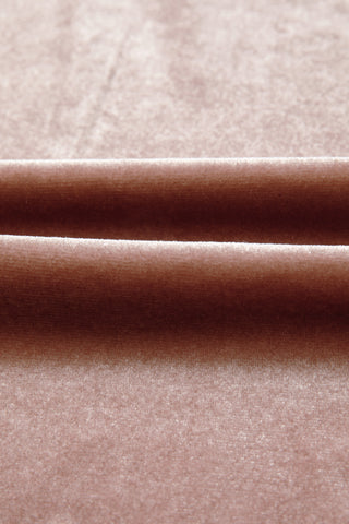Velvet Ruffle Flares – Drawstring Lounge-To-Luxe Pants (Mocha Rose)