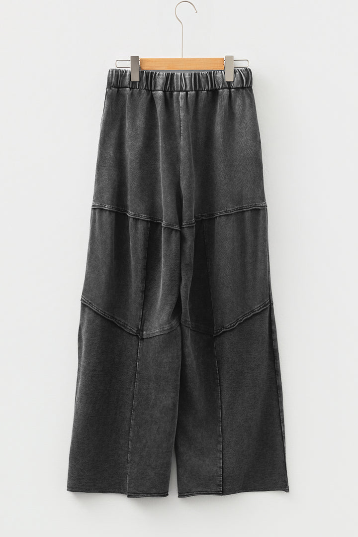 Coal River Patchwork Wide-Leg Pants