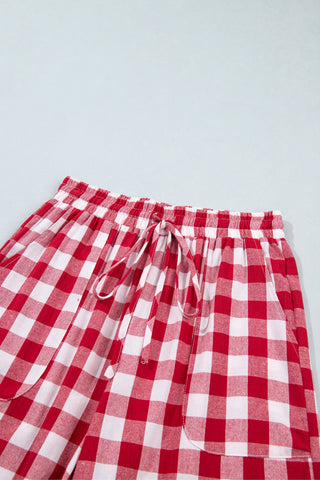 Luke & Estelle Barn Dance Gingham Tie Waist Pants