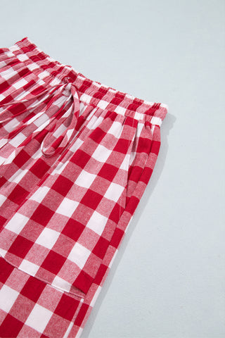 Luke & Estelle Barn Dance Gingham Tie Waist Pants