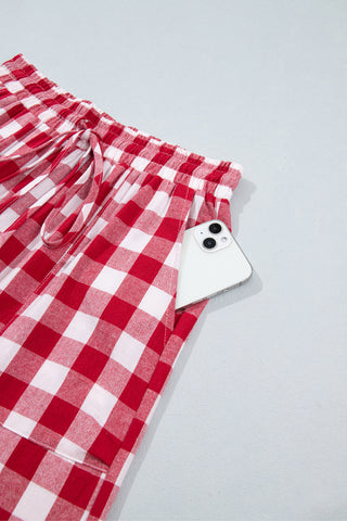 Luke & Estelle Barn Dance Gingham Tie Waist Pants