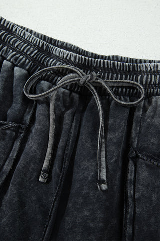 Luke & Estelle Midnight Mineral-Wash Barrel Pants