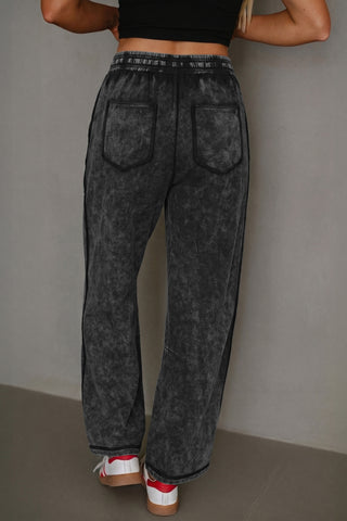 Luke & Estelle Midnight Mineral-Wash Barrel Pants