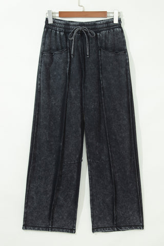 Luke & Estelle Midnight Mineral-Wash Barrel Pants