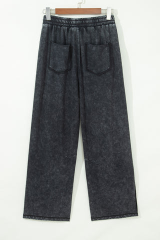 Luke & Estelle Midnight Mineral-Wash Barrel Pants