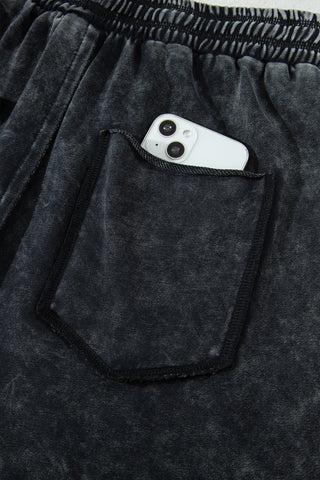 Luke & Estelle Midnight Mineral-Wash Barrel Pants